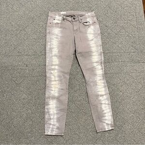 Gap Jeans Womens 27 Gray Tye Dye Jegging Stretch Denim Retro Rock
